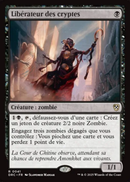 Libérateur des cryptes, carte Magic DRC 41 — extension Aetherdrift Commander