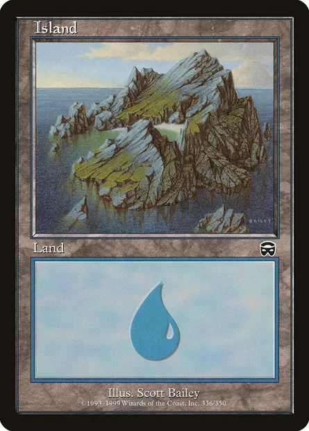 Island, Magic card MMQ 336 — Mercadian Masques set