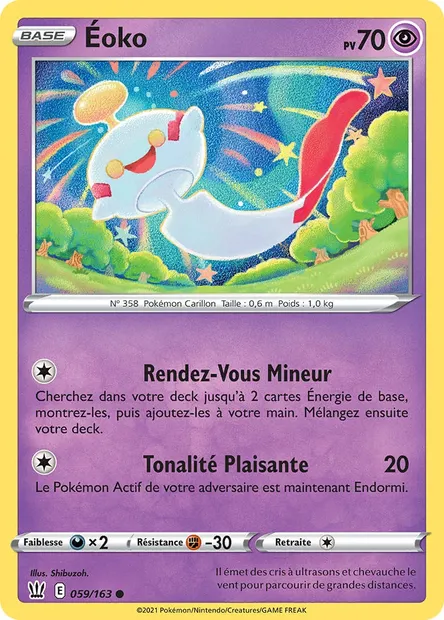 Éoko, carte Pokémon BST 59 — extension Styles de combat