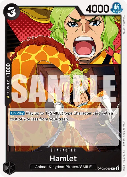 Hamlet, One Piece card OP08-090 — TWO LEGENDS set