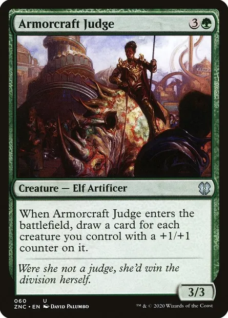 Armorcraft Judge, Magic card ZNC 60 — Zendikar Rising Commander set