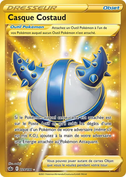 Casque Costaud, carte Pokémon CRE 228 — extension Règne de Glace