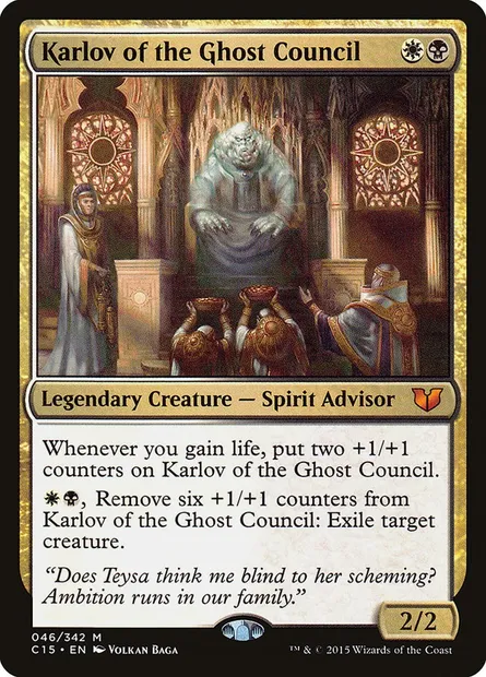 Karlov of the Ghost Council, Magic card C15 46 — Commander 2015 set