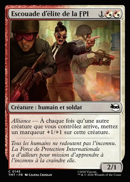 Escouade d'élite de la FPI, carte Magic TMT 145 — extension Teenage Mutant Ninja Turtles