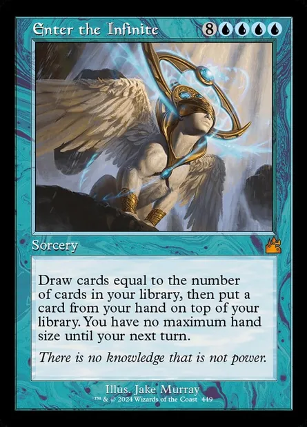 Descente dans l'Infini, carte Magic RVR 449 — extension Ravnica Remastered