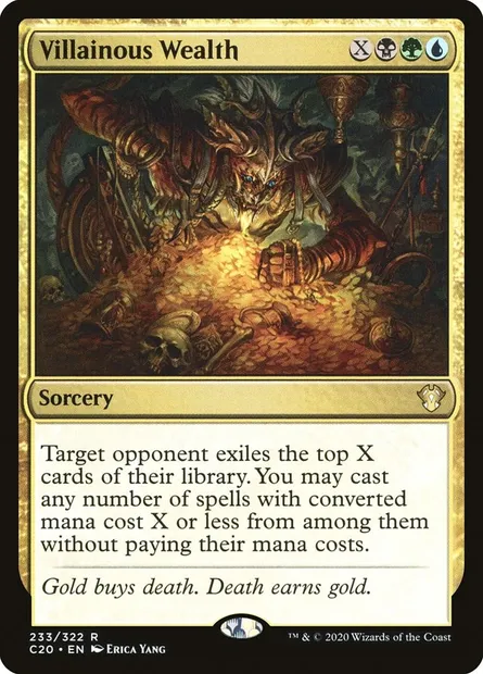Villainous Wealth, Magic card C20 233 — Commander 2020 set