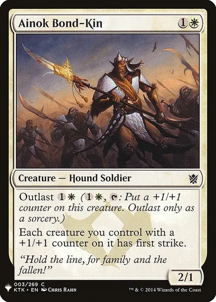 Frère d'armes aïnok, carte Magic PLST KTK-3 — extension The List