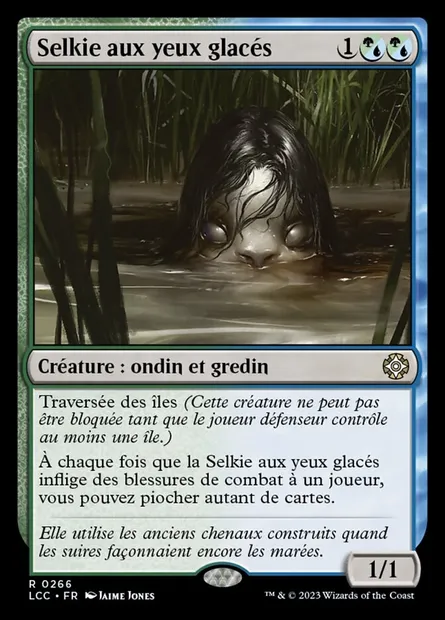 Selkie aux yeux glacés, carte Magic LCC 266 — extension The Lost Caverns of Ixalan Commander