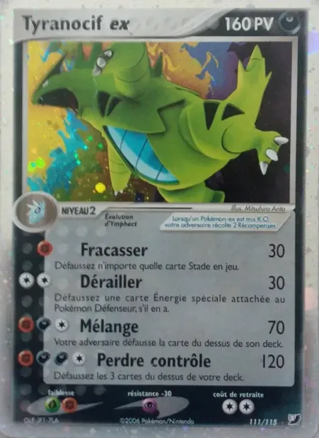 Tyranocif ex, carte Pokémon UF 111 — extension EX Forces Cachées