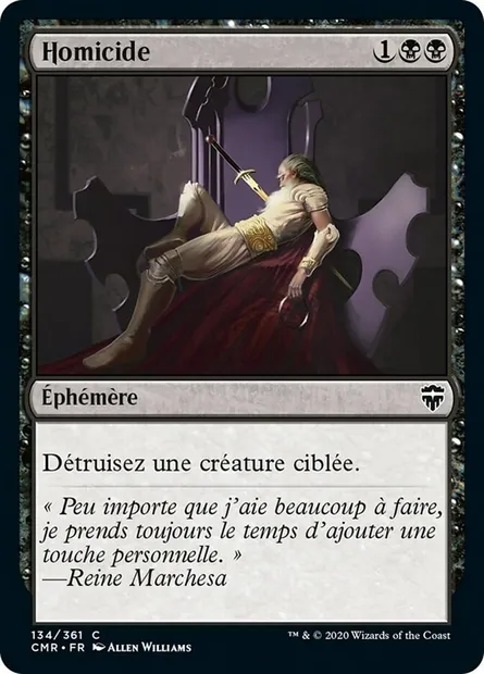 Homicide, carte Magic CMR 134 — extension Commander Legends