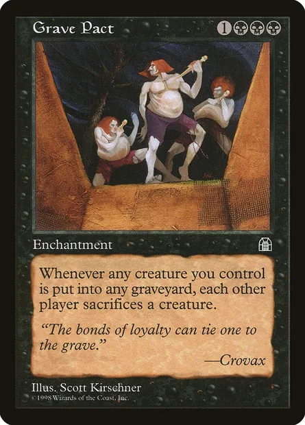 Grave Pact, Magic card STH 60 — Stronghold set