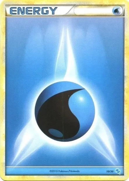 Énergie Eau, carte Pokémon TK4G 010 — extension HS Trainer Kit (Gyarados)