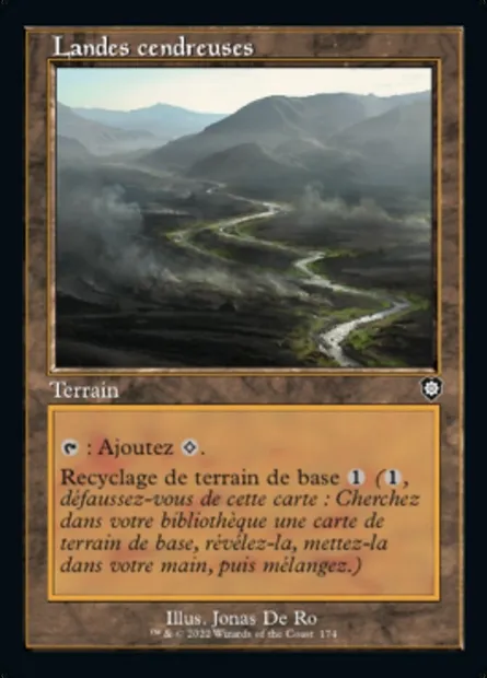 Landes cendreuses, carte Magic BRC 174 — extension The Brothers' War Commander