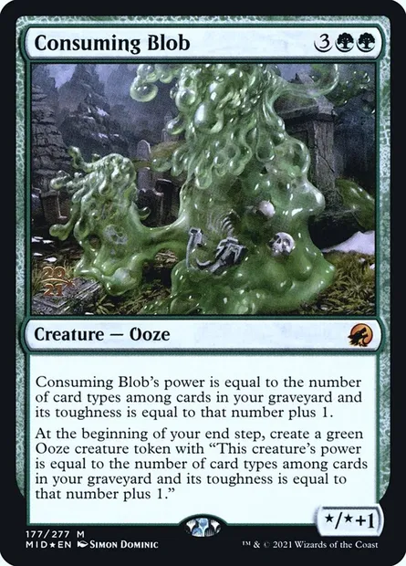 Masse dévorante, carte Magic PMID 177s — extension Innistrad: Midnight Hunt Promos