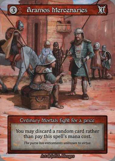 Aramos Mercenaries, carte Sorcery ALP 020 — extension Alpha