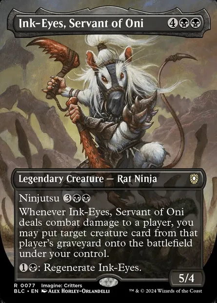 Ink-Eyes, Servant of Oni, Magic card BLC 77 — Bloomburrow Commander set