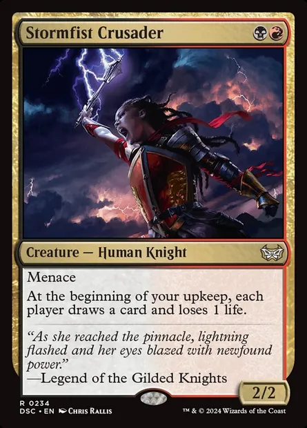 Stormfist Crusader, Magic card DSC 234 — Duskmourn: House of Horror Commander set