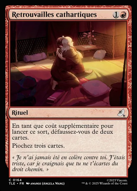 Retrouvailles cathartiques, carte Magic TLE 164 — extension Avatar: The Last Airbender Eternal
