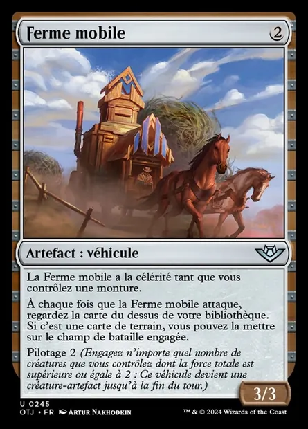 Ferme mobile, carte Magic OTJ 245 — extension Outlaws of Thunder Junction