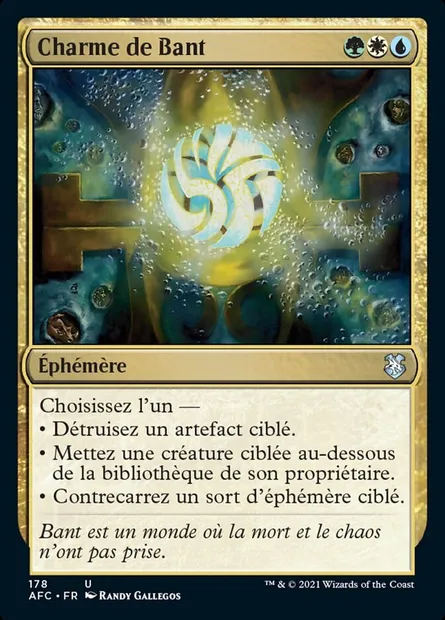 Charme de Bant, carte Magic AFC 178 — extension Forgotten Realms Commander