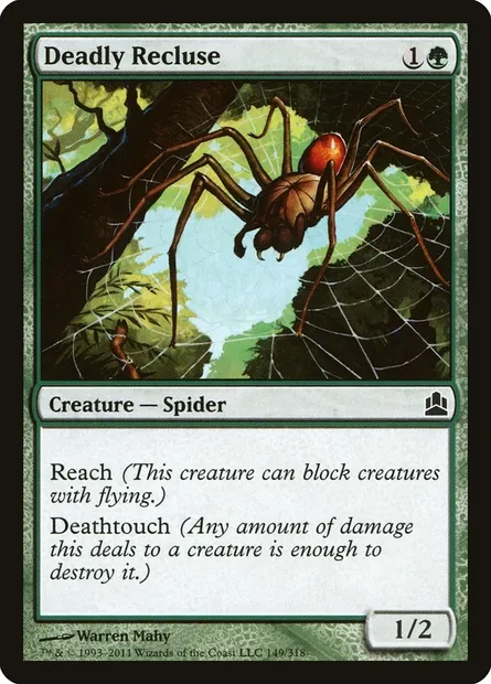 Deadly Recluse, Magic card CMD 149 — Commander 2011 set