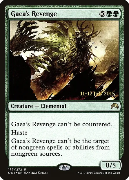 Vengeance de Gaia, carte Magic PORI 177s — extension Magic Origins Promos