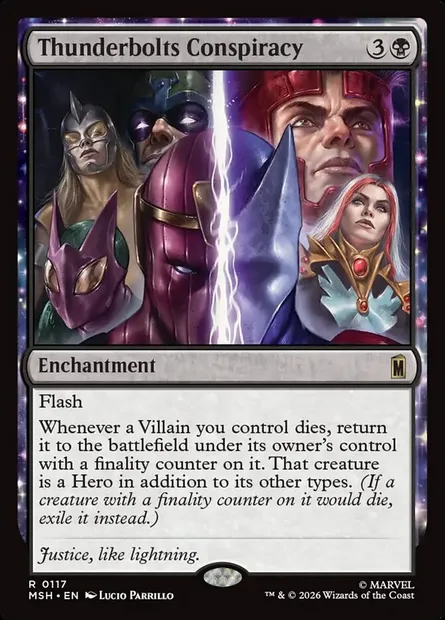 Thunderbolts Conspiracy, Magic card MSH 117 — Marvel Super Heroes set