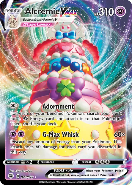 Alcremie VMAX, Pokémon card CPA 23 — Champion's Path set