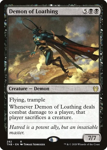Demon of Loathing, Magic card THB 292 — Theros Beyond Death set