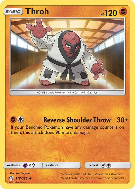 Throh, Pokémon card CEC 118 — Cosmic Eclipse set