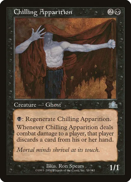 Chilling Apparition, Magic card PCY 59 — Prophecy set