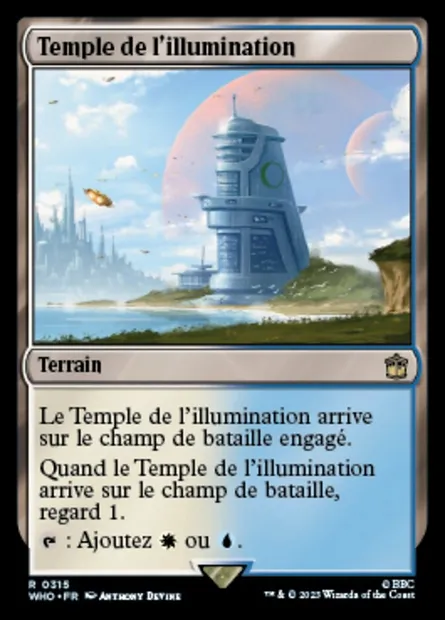 Temple de l'illumination, carte Magic WHO 315 — extension Doctor Who