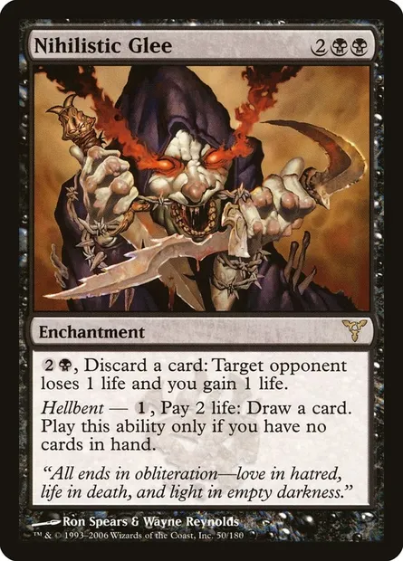 Nihilistic Glee, Magic card DIS 50 — Dissension set