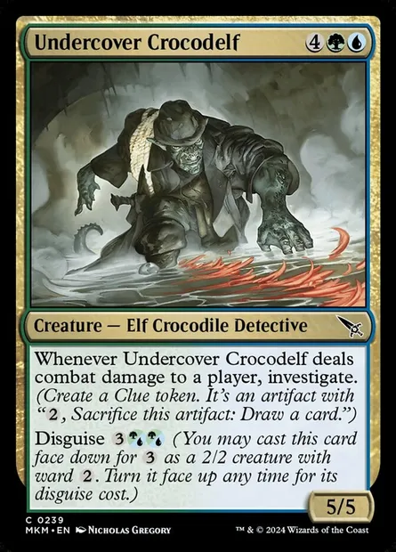 Undercover Crocodelf, Magic card MKM 239 — Murders at Karlov Manor set