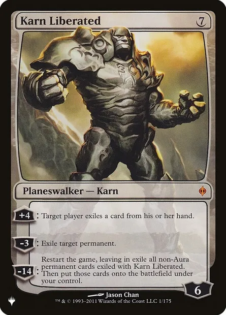 Karn Liberated, Magic card PLST NPH-1 — The List set