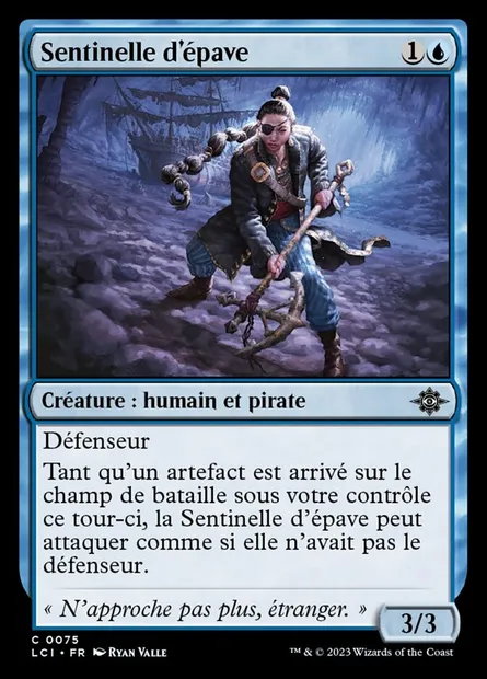 Sentinelle d'épave, carte Magic LCI 75 — extension The Lost Caverns of Ixalan