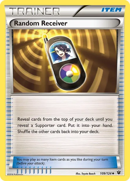 Random Receiver, Pokémon card FCO 109 — Fates Collide set