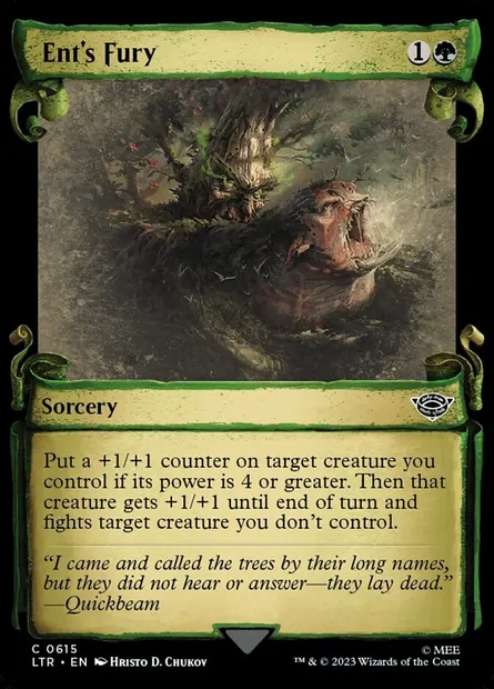 Ent's Fury, Magic card LTR 615 — The Lord of the Rings: Tales of Middle-earth set