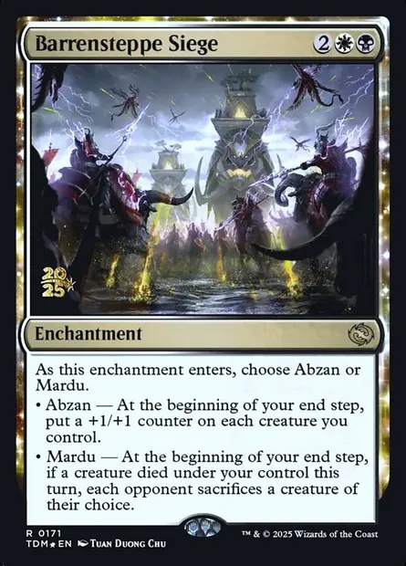 Barrensteppe Siege, Magic card PTDM 171s — Tarkir: Dragonstorm Promos set
