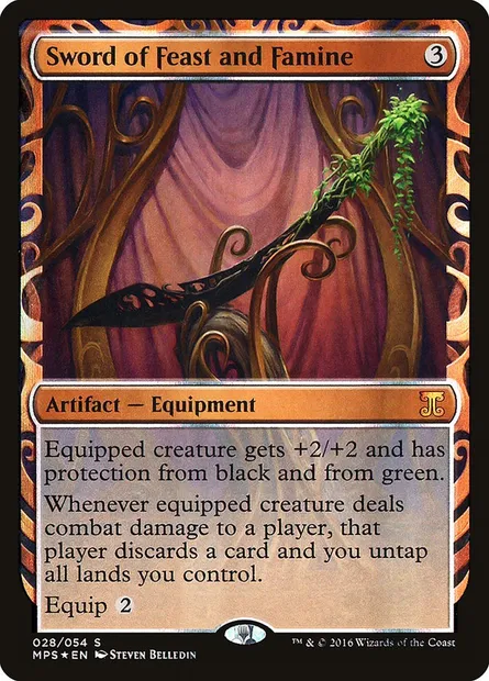 Sword of Feast and Famine, Magic card MPS 28 — Kaladesh Inventions set