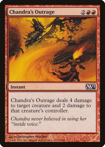 Chandra's Outrage, Magic card M12 125 — Magic 2012 set