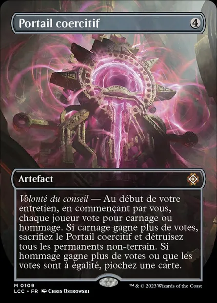 Portail coercitif, carte Magic LCC 109 — extension The Lost Caverns of Ixalan Commander