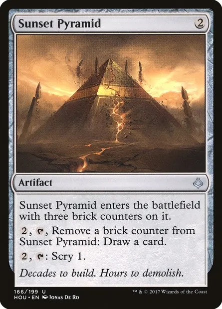 Sunset Pyramid, Magic card HOU 166 — Hour of Devastation set