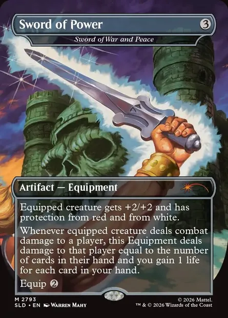 Épée de guerre et de paix, carte Magic SLD 2793 — extension Secret Lair Drop