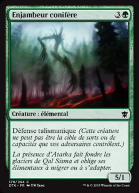 Enjambeur conifère, carte Magic DTK 179 — extension Les Dragons de Tarkir