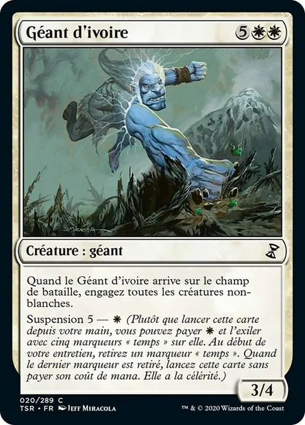 Géant d'ivoire, carte Magic TSR 20 — extension Spirale Temporelle Remastered