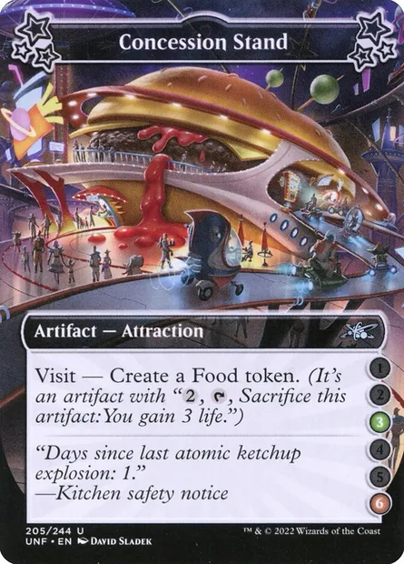 Concession Stand, Magic card UNF 205b — Unfinity set