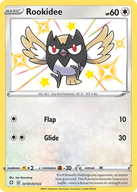 Rookidee, Pokémon card SHF SV101 — Shining Fates set