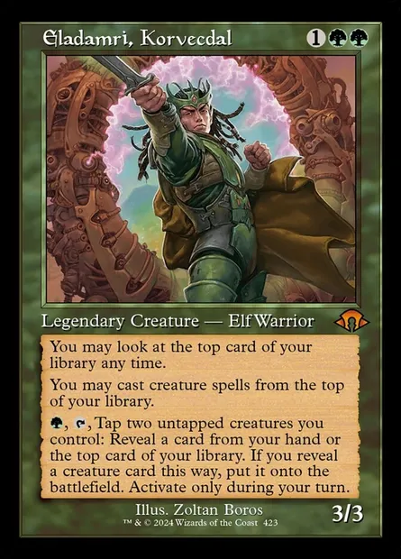 Eladamri, Korvecdal, Magic card MH3 423 — Modern Horizons 3 set
