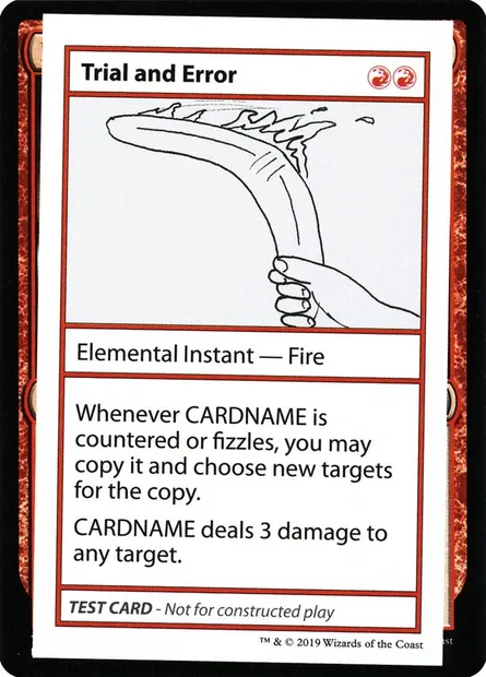 Trial and Error, Magic card CMB2 68 — Mystery Booster Playtest Cards 2021 set